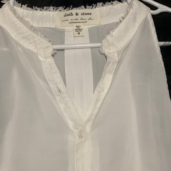 cloth & stone Tops - NWOT! Women's Cloth & Stone Anthropologie White Boho Swingline Tank/Blouse - MED